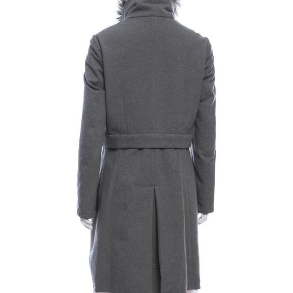 BRUNELLO CUCINELLI Fur-Trimmed Knee-Length Coat - Picture 3 of 8